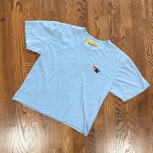 Women’s Aviator Nation Light Blue Ice colored T-Shirt